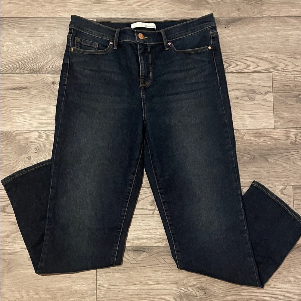 Ella Moss Dark Blue Straight Leg Jeans - Picture 3 of 7